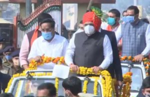 રાજકોટમાં ભાજપના ભવ્ય રોડ શોનો પ્રારંભ, મોટી સંખ્યામાં લોકો એકઠા થયા