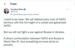 નાટો અને રશિયા વચ્ચેનો મુકાબલો એ ત્રીજા વિશ્વ યુદ્ધના એંધાણ : અમેરિકા