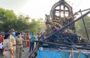 તામિલનાડુમાં દુર્ઘટના: તંજાવુરમાં વાર્ષિક રથ ઉત્સવ દરમિયાન ‘હાઇ વોલ્ટેજ’ તારની ઝપેટમાં આવતા બે બાળકો સહિત 11ના મોત, 15 લોકો થયા ઘાયલ!