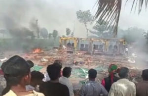 મંડપ હોમાયો : બનાસકાંઠાના ડીસા-ભીલડી હાઈવે પર લગ્ન સમારંભમાં અચાનક લાગી ‘વિકરાળ આગ’, લગ્નની ચોરી અને મંડપનો સમાન બળીને “ખાખ”!