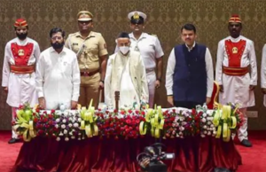 મહારાષ્ટ્રના 20માં CM બન્યા શિંદે : બાળાસાહેબને યાદ કરીને લીધા શપથ, ફડણવીસ બન્યા ડેપ્યુટી CM; એક કલાક પછી કરી પહેલી કેબિનેટ બેઠક!