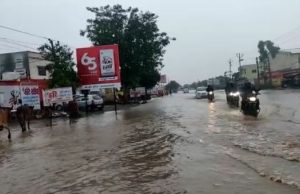 નદીઓમાં ઘોડાપૂરની સ્થિતિ; અમરેલીમાં ધોધમાર વરસાદ, આંબરડી ગામની બજારમાં નદીની માફક પાણી વહેતા થયા, ધારી-બગસરા માર્ગ બંધ!