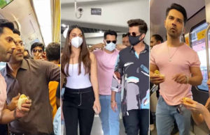 નિયમ સામાન્ય માણસ માટે છે, શું મેટ્રોમાં ખાઈ શકાય ખરું? વરુણ ધવનને કિઆરા અડવાણીએ મેટ્રોમાં ખાધું વડાપાઉં, યુઝર્સે કહ્યું-બંને સામે આકરી કાર્યવાહી કરો!