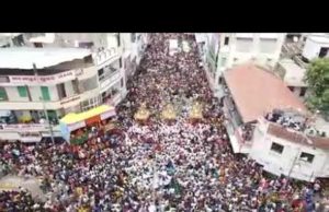 ભક્તોનું ઘોડાપુર; ભગવાન જગદીશ, બહેન સુભદ્રા અને ભાઈ બલરામ નગરચર્ચાએ નીકળ્યા, ત્રણેય રથ ‘મોસાળ’ સરસપુરથી થયા રવાના, જુઓ Video