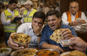 ફૂડ વિભાગ ભ્રષ્ટાચારમાં વ્યસ્ત છે અને રેસ્ટોરન્ટોના ભોજનમાંથી વંદા-જીવડાં નીકળી રહ્યા છે